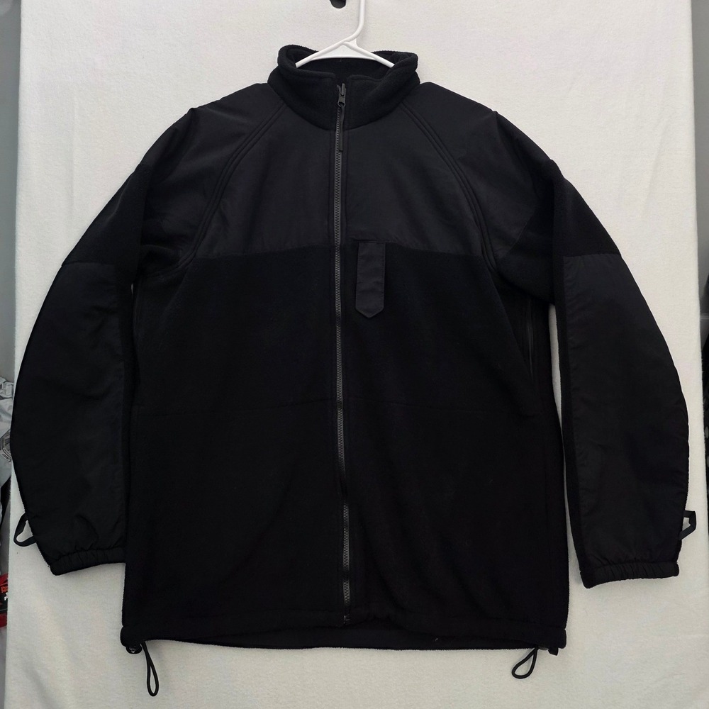 US Navy Military Issue Fleece Parka Liner Medium Long Black Tactical Gorpcore